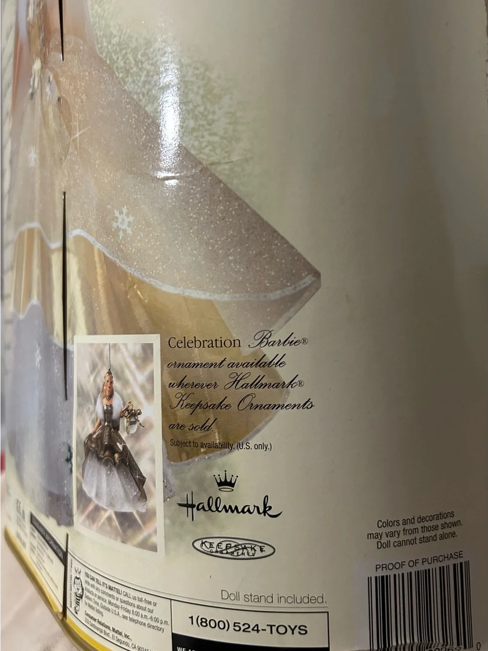 Hallmark Gold and White Celebration Holiday Barbie